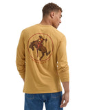 Men's Long Sleeve Cowboy Back Regular Fit T-Shirt