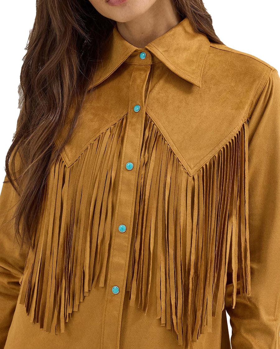 Women's X Lainey Wilson Fringe Long Sleeve Shirt