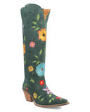 Women's Flower Power Suede Western Boots