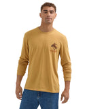 Men's Long Sleeve Cowboy Back Regular Fit T-Shirt