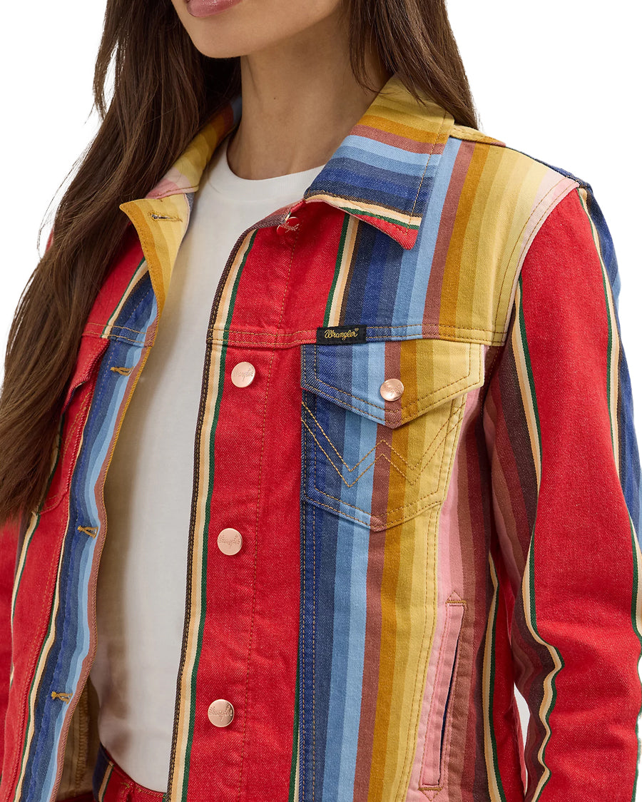 Women's X Lainey Wilson Rodeo Ben Stripe Trucker Jacket