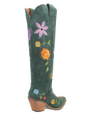 Women's Flower Power Suede Western Boots