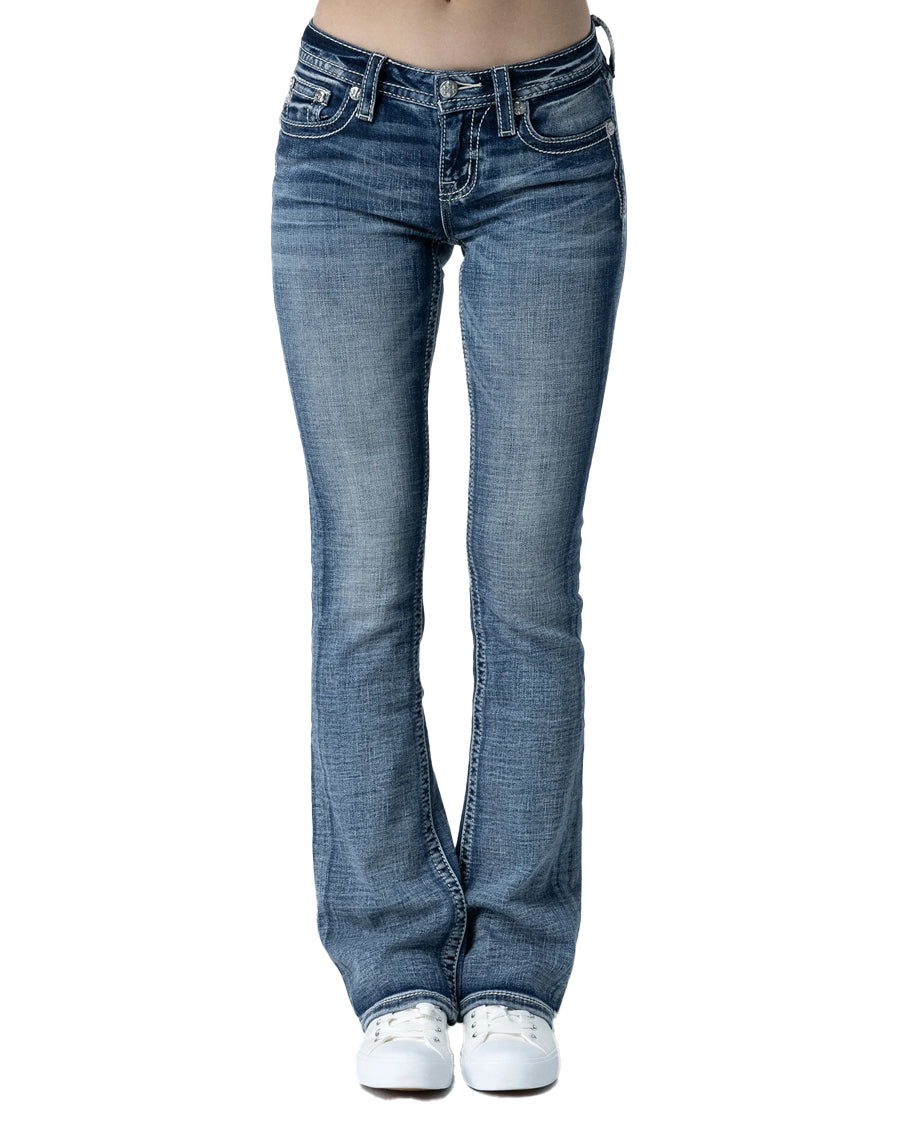 Women's Subtle Star Horseshoe Bootcut Jeans