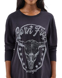 Women's Graphic Long Sleeve Relaxed Tee