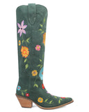 Women's Flower Power Suede Western Boots