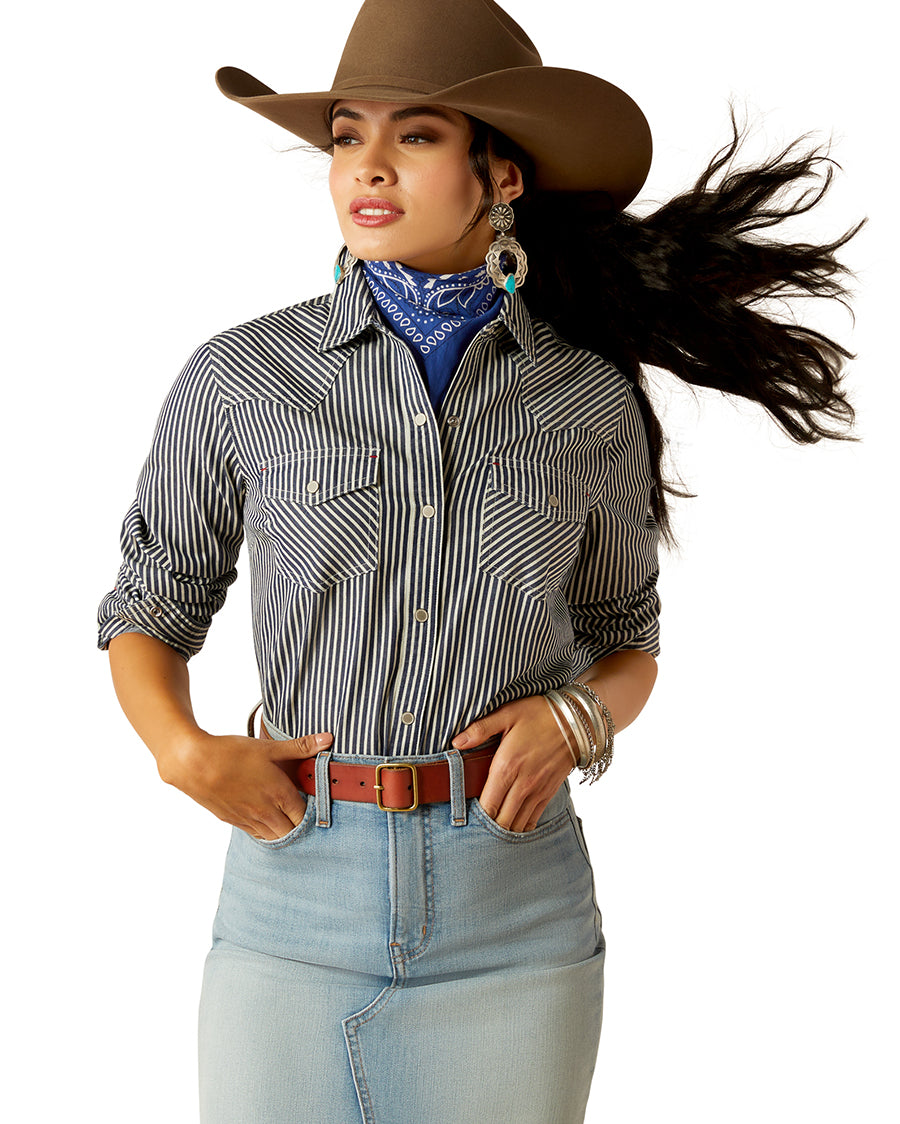 Women's Railroad Stripe Shirt