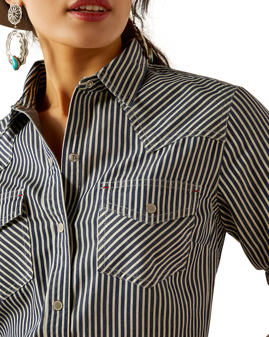 Women's Railroad Stripe Shirt