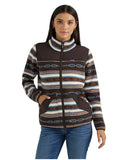 Women's Retro Western Vintage Full Zip Sherpa