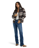 Women's Retro Western Vintage Full Zip Sherpa