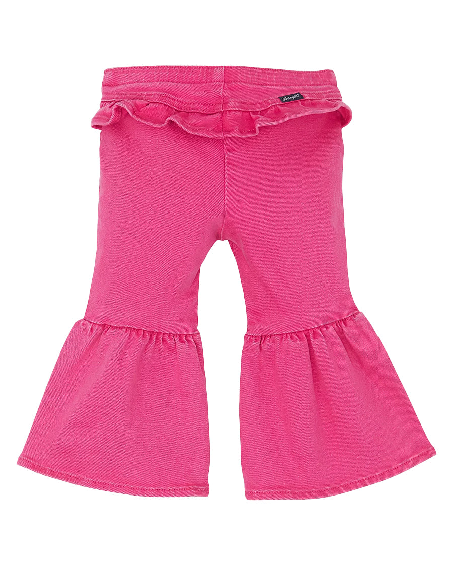 Baby Girls' Vibrant Ruffle Leg Flare Jeans