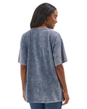 Women's Acid Wash Graphic Oversized Tee