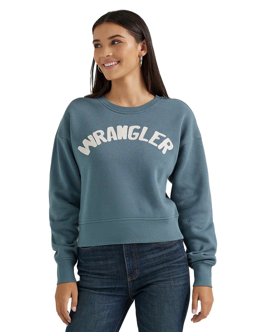 Women's Shabby Logo Pullover Sweatshirt