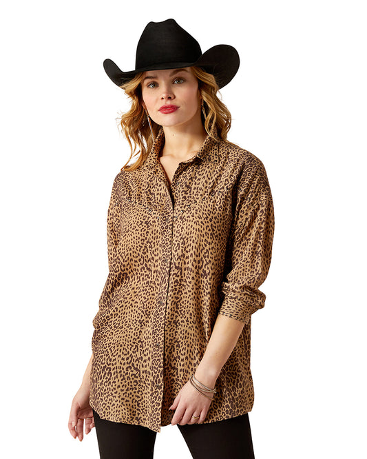 Women's Relaxed Leopard Shirt