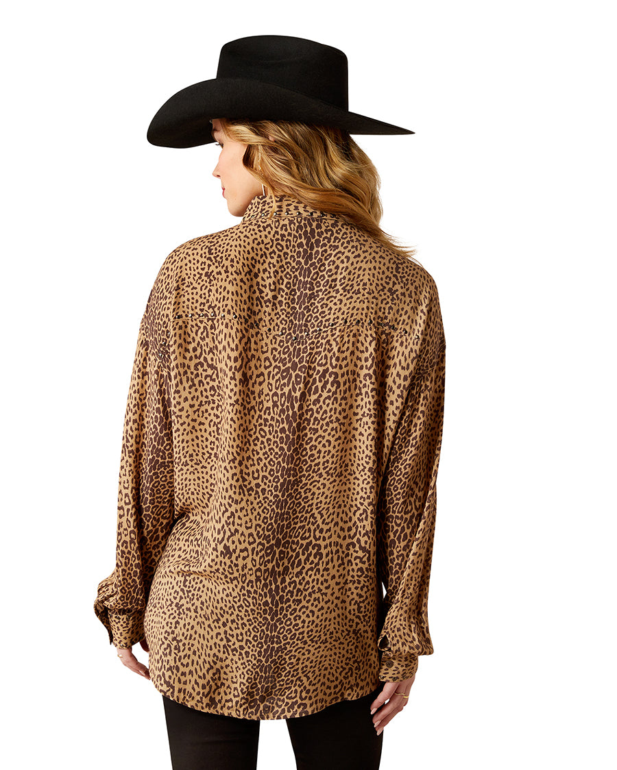 Women's Relaxed Leopard Shirt