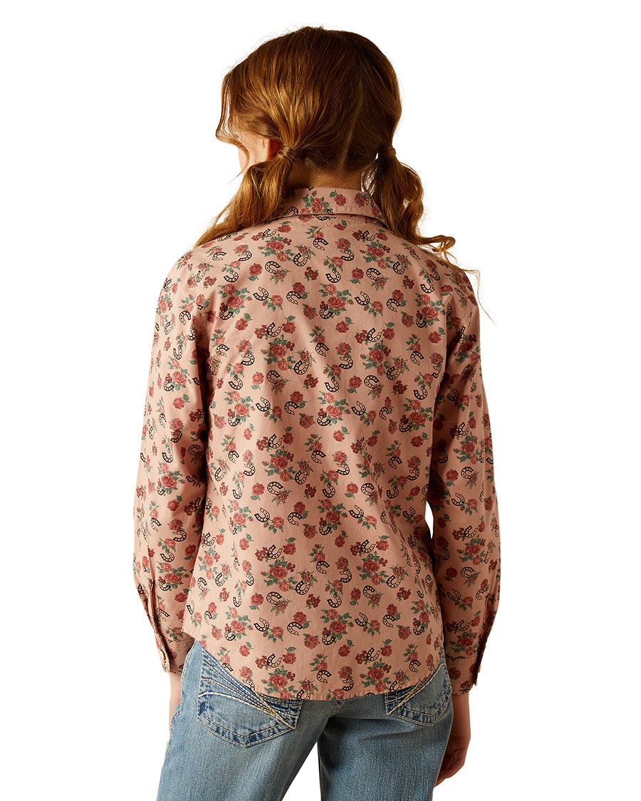 Girls' Flowers N' Horseshoes Shirt