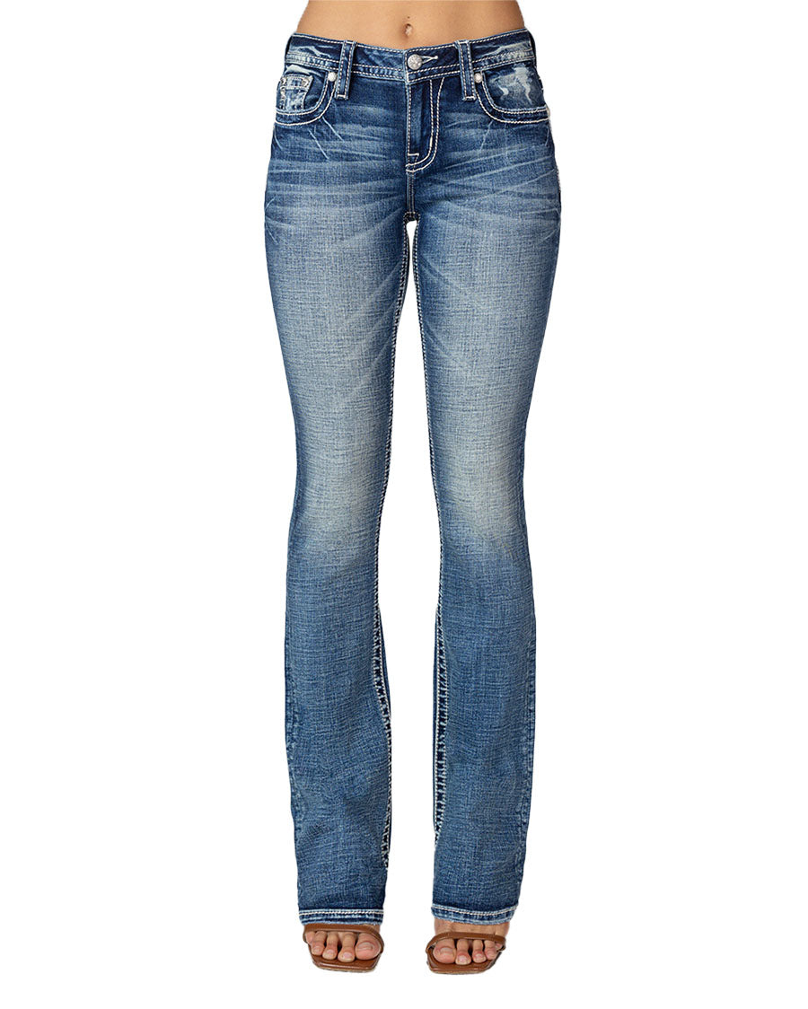 Women's Feather Aztec Jeans