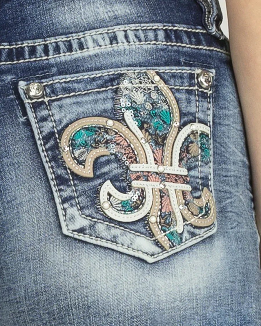 Women's Under The Sea Fleur-De-Lis Shorts