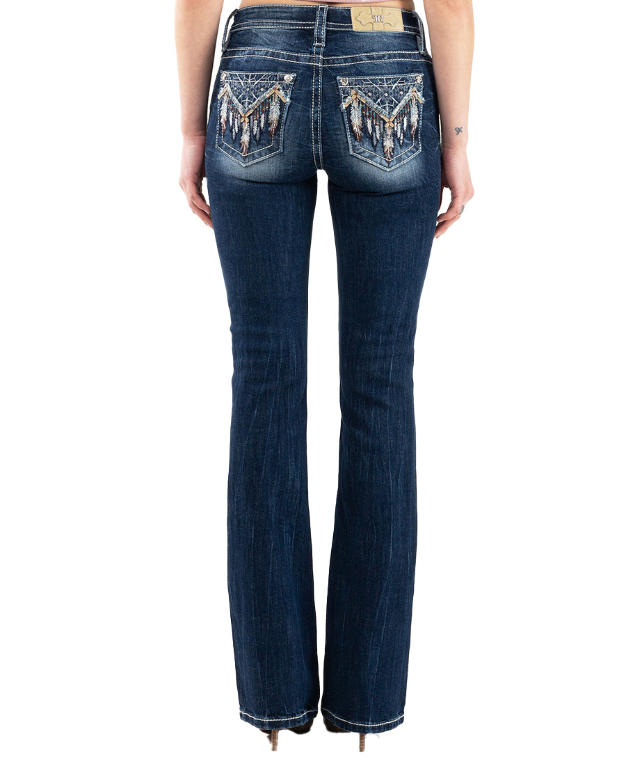 Women's Aztec Glitz Boot Cut Jeans