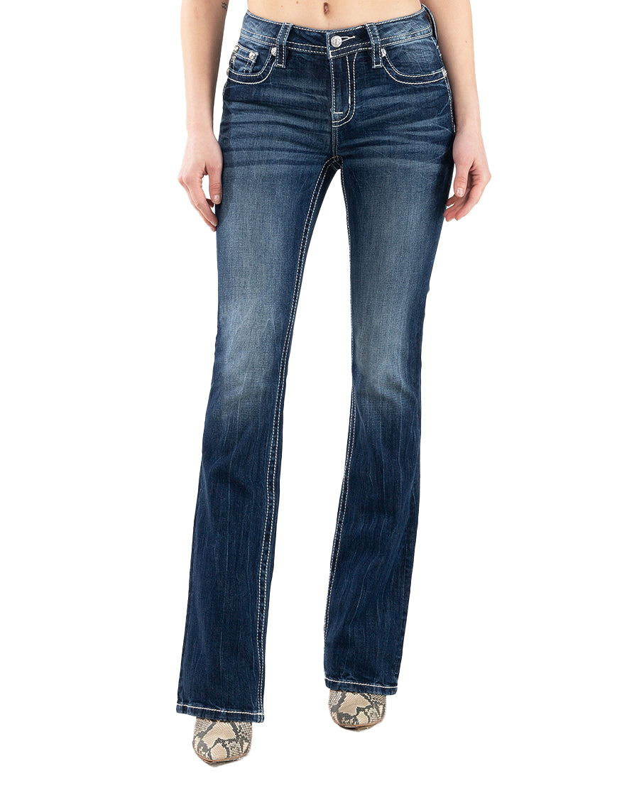 Women's Aztec Glitz Boot Cut Jeans