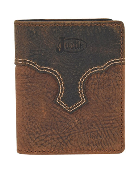 Rodeo Weathered Yoke Bifold Card Wallet