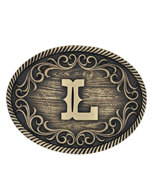 Filigree Initial "L" Belt Buckle