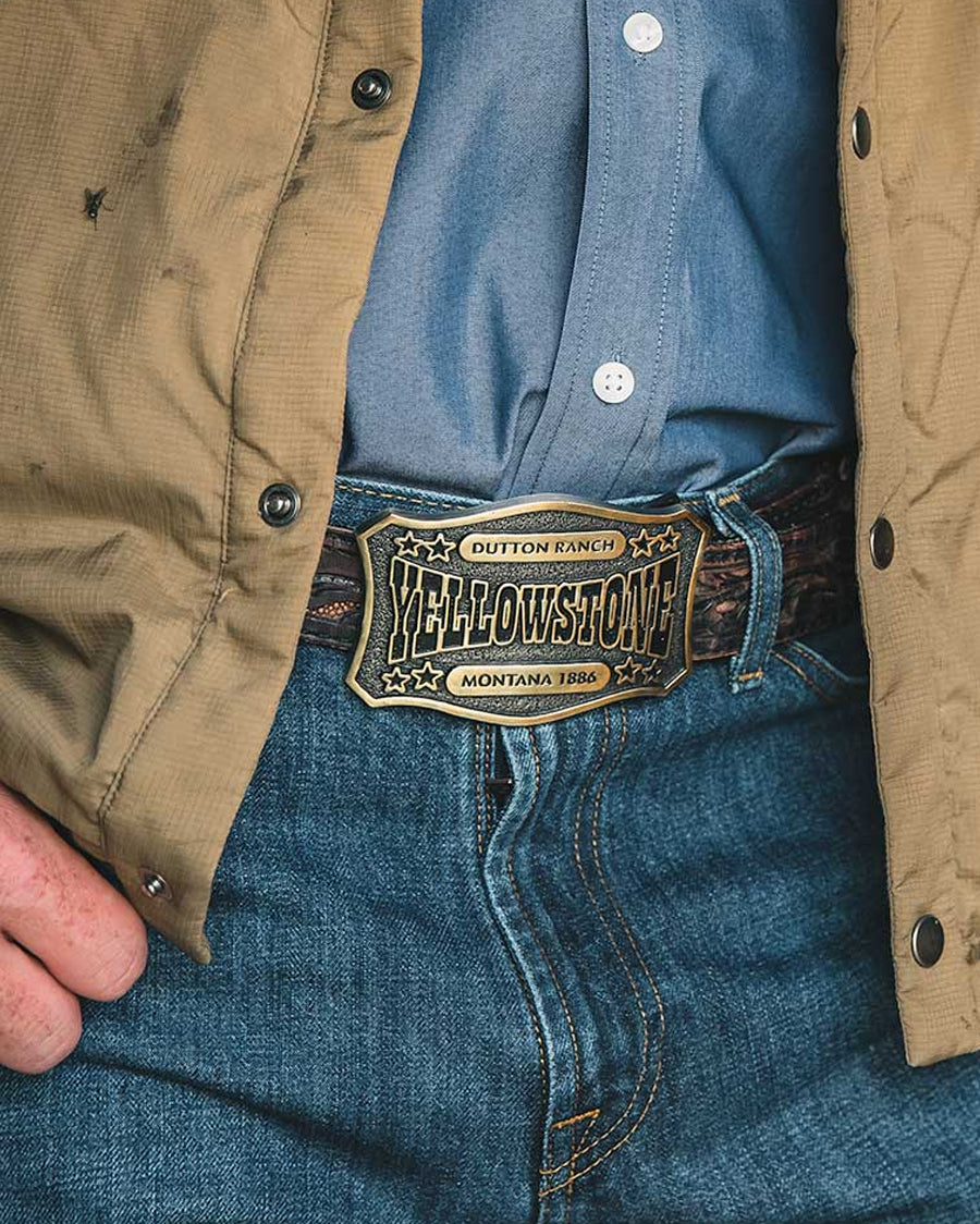 The Y Yellowstone Star Attitude Belt Buckle