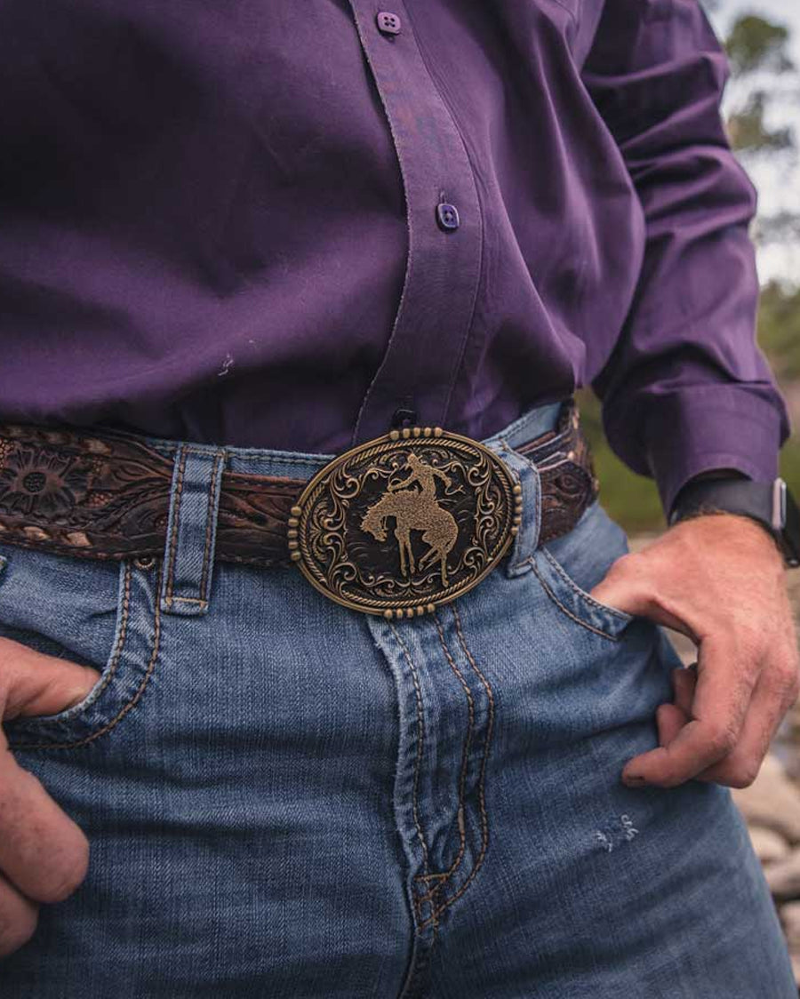 Bucking Bronc Attitude Buckle