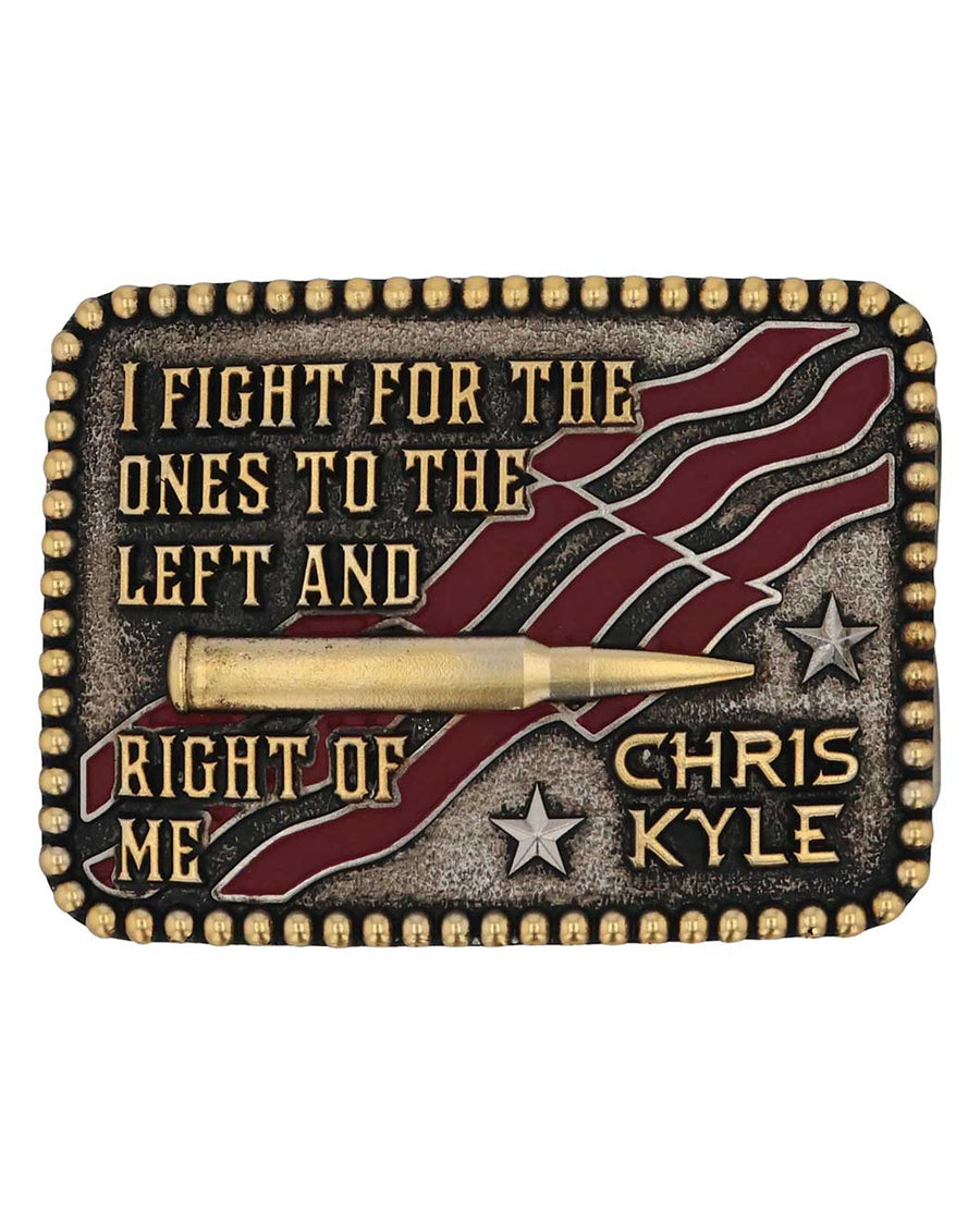 To the Left and Right of Me Attitude Belt Buckle