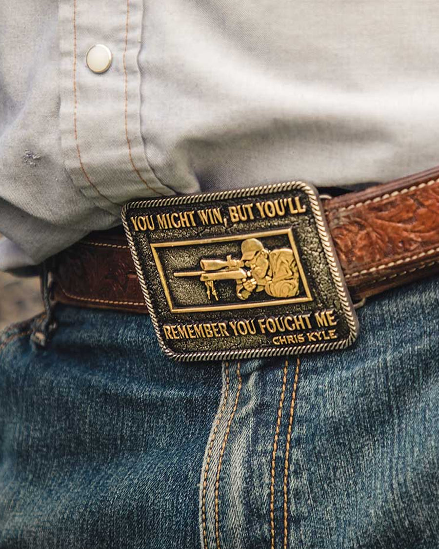 You'll Remember, Chris Kyle Attitude Belt Buckle