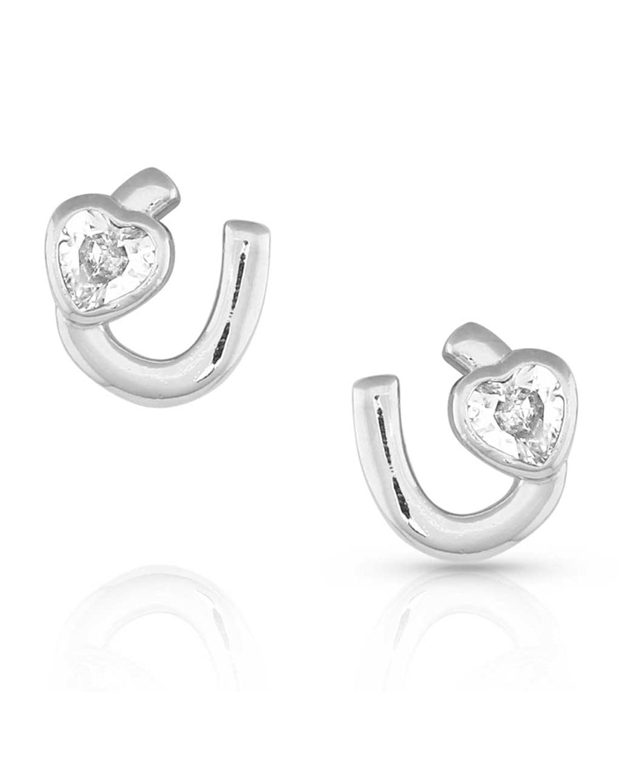 Women's Lucky in Love Horseshoe Earrings