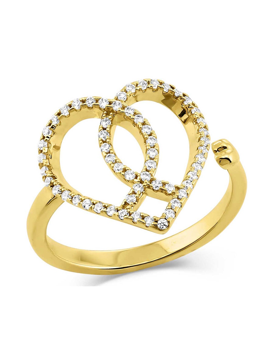 Women's Connected Faith Heart Ring