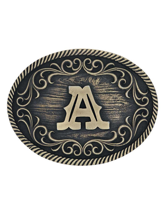 Filigree Initial "A" Belt Buckle