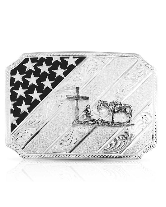 All American Christian Cowboy Buckle