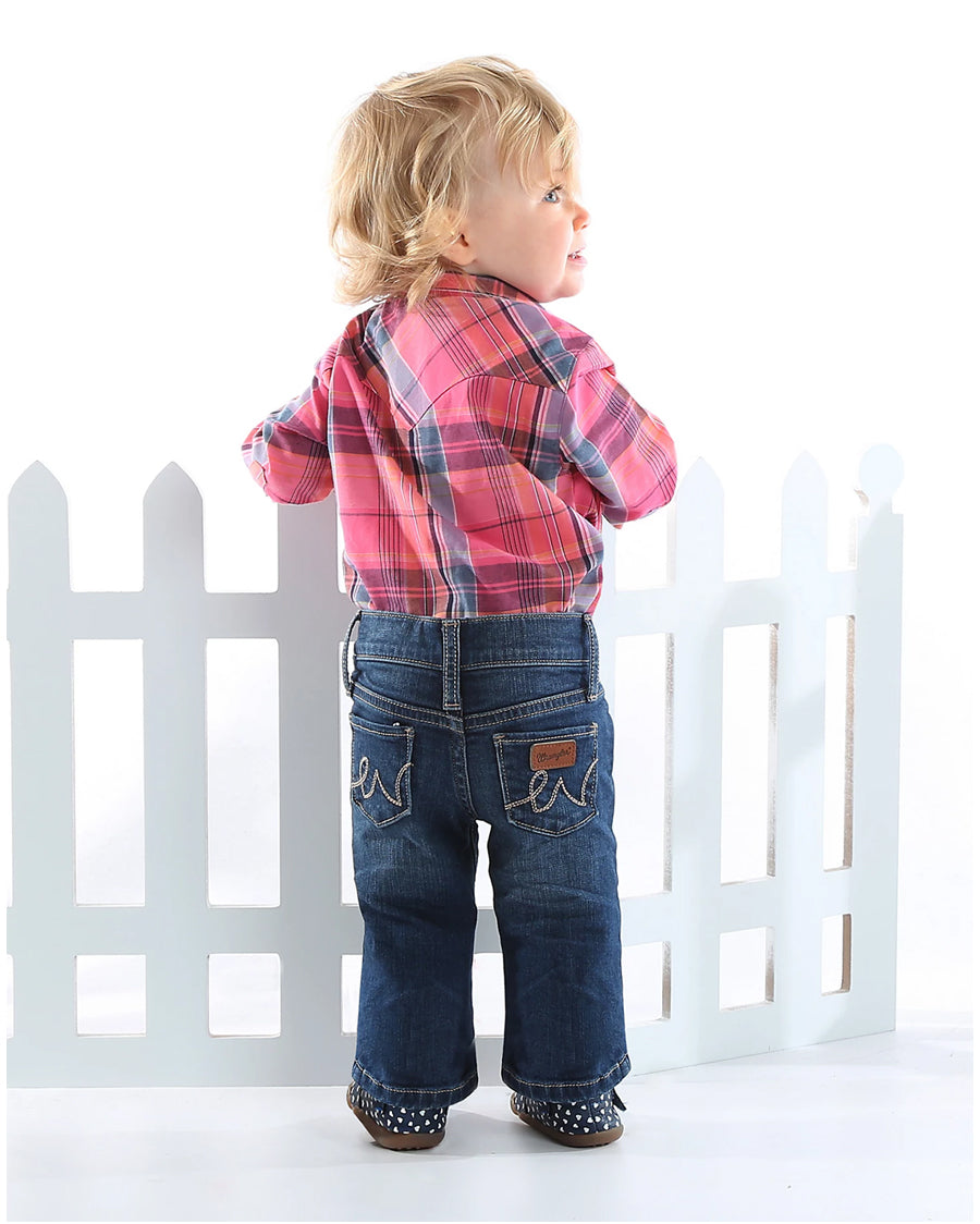 Baby Girls' Western 5 Pocket Jeans