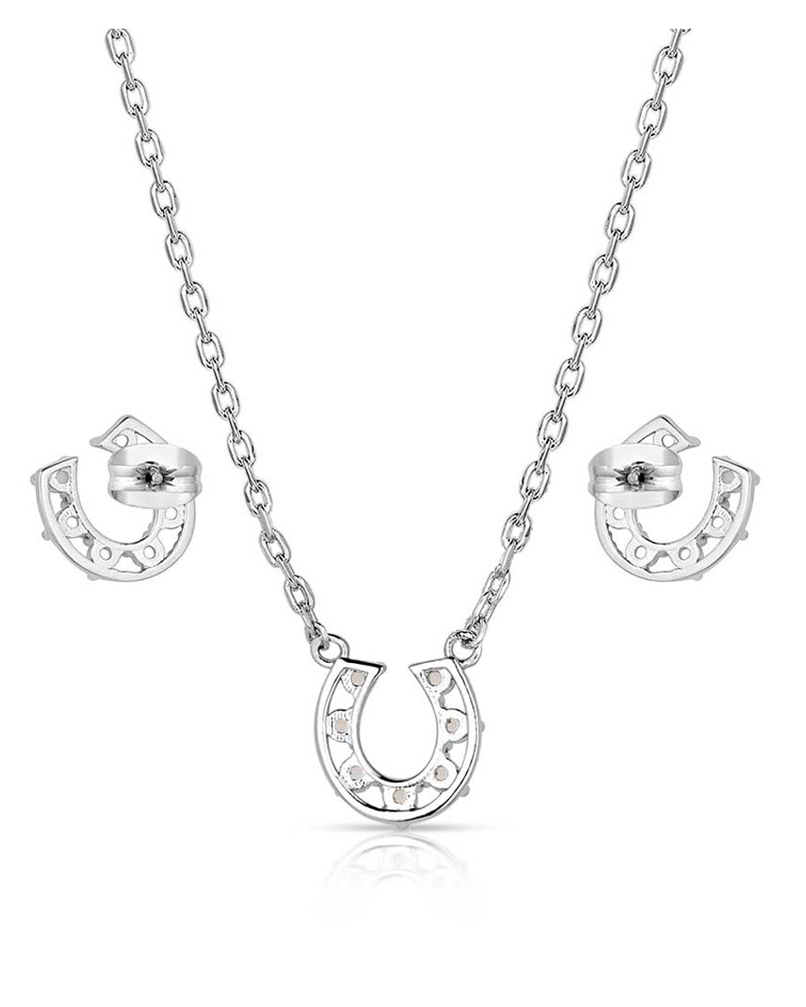 Women's Delicate Glamour Horseshoe Jewelry Set