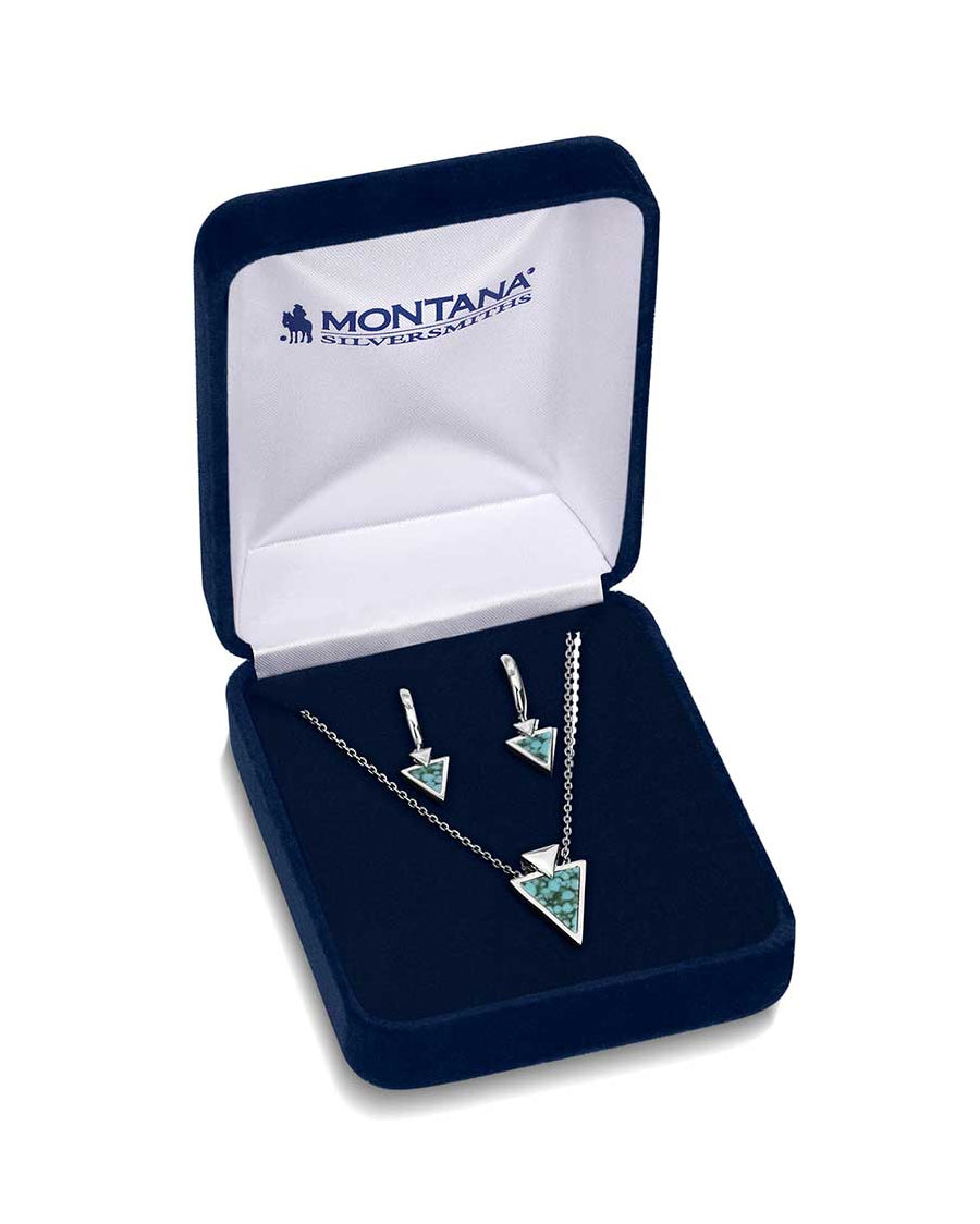 Women's Pointed Path Turquoise Jewelry Set