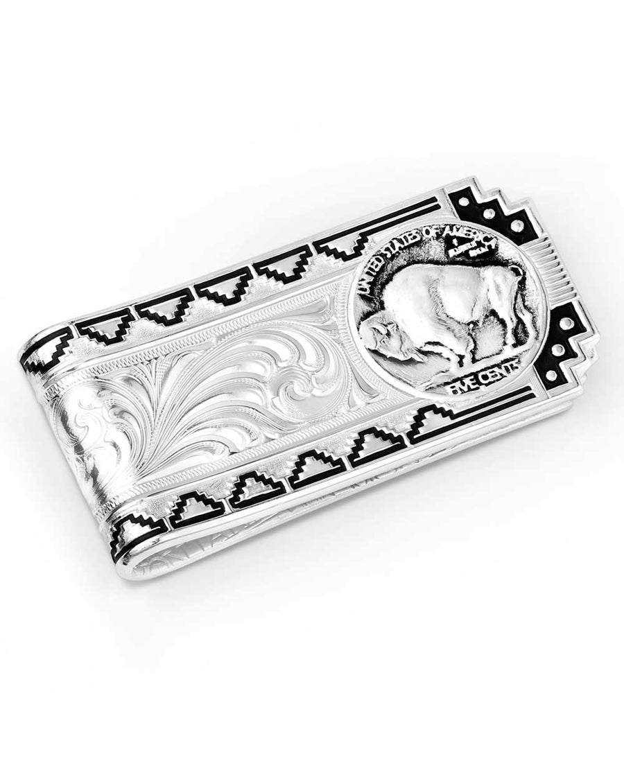 Buffalo Nickel Southwestern Money Clip