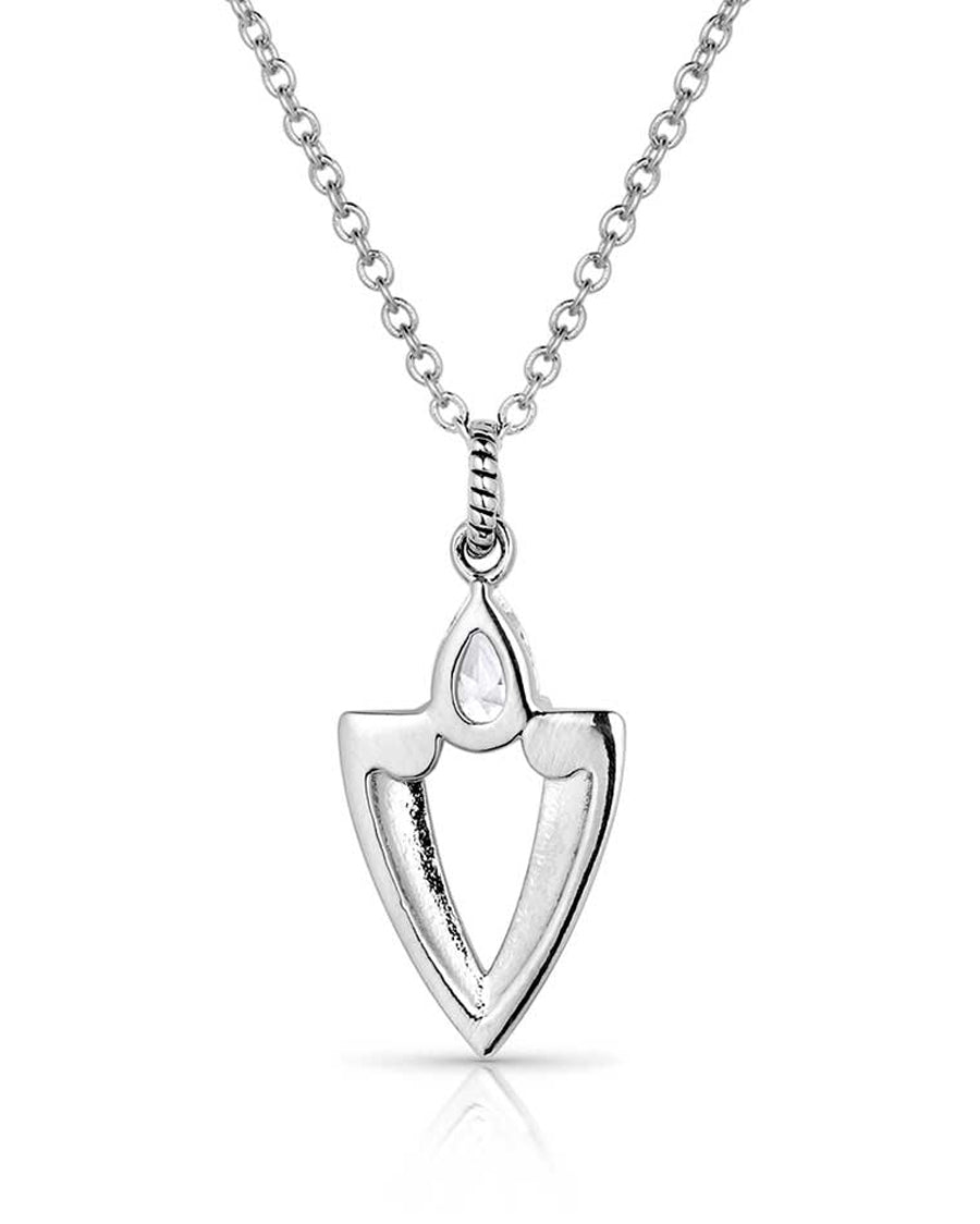 Women's Guided Purpose Crystal Arrowhead Necklace