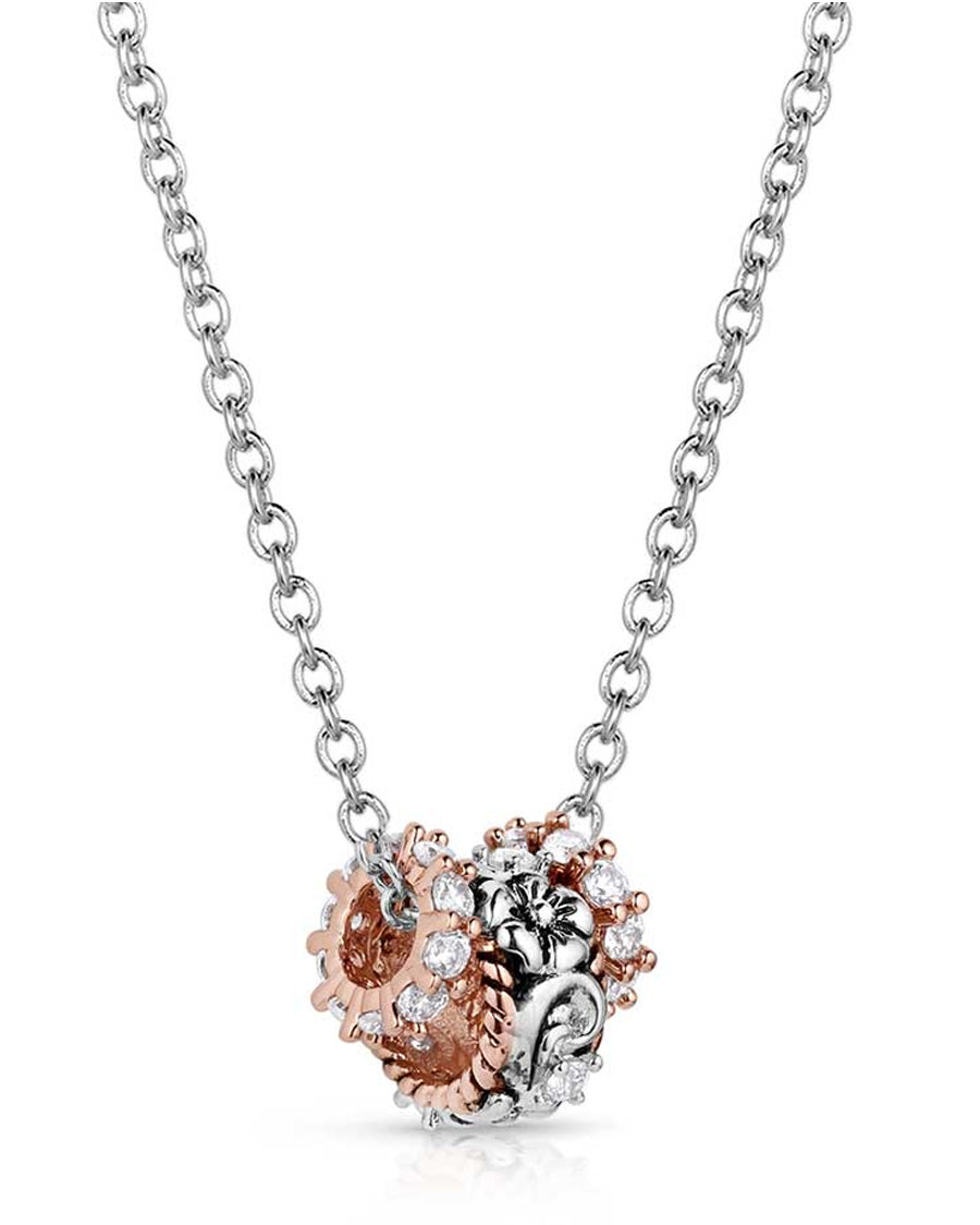 Women's Wildflower Elegance Ring Necklace