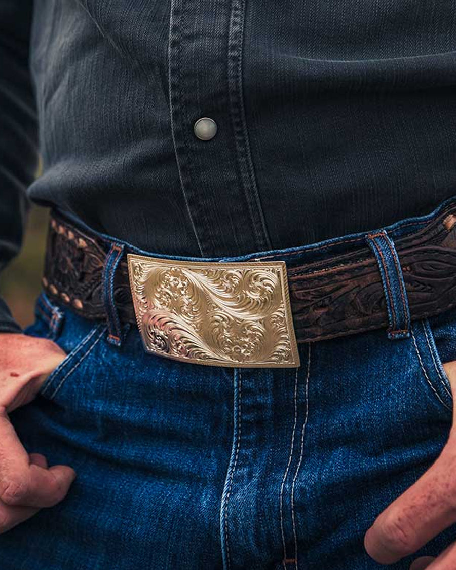 Simple Classic Square Belt Buckle