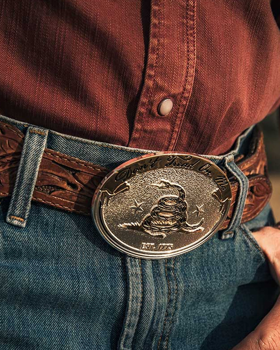 Two-Tone Liberty Belt Buckle