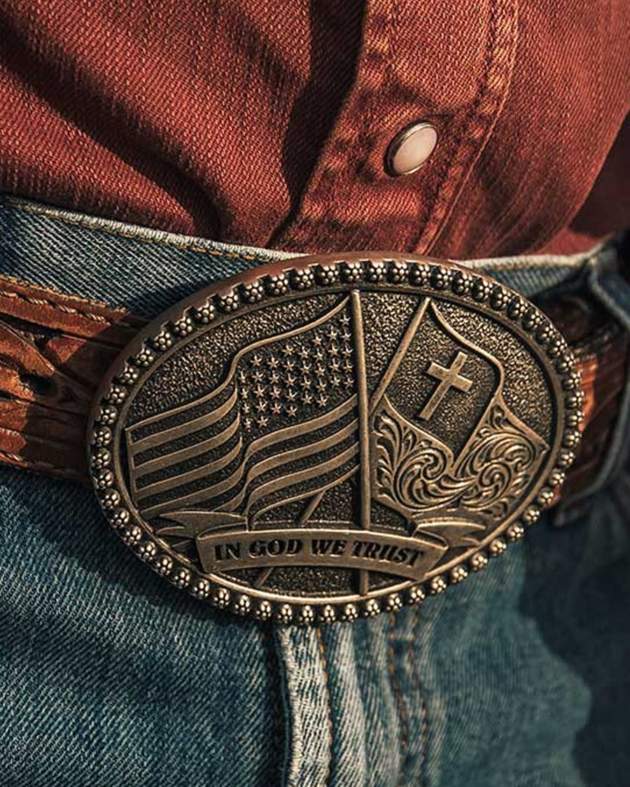 We Trust Attitude Buckle