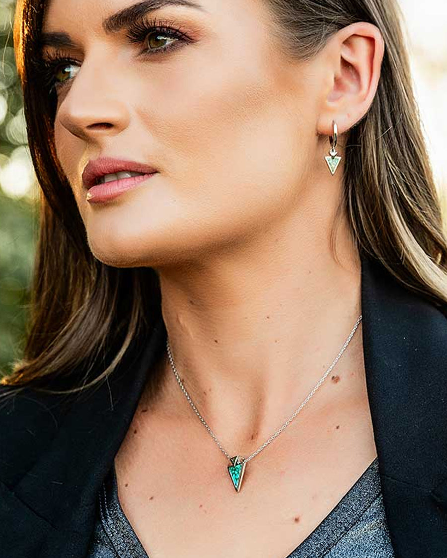 Women's Pointed Path Turquoise Jewelry Set