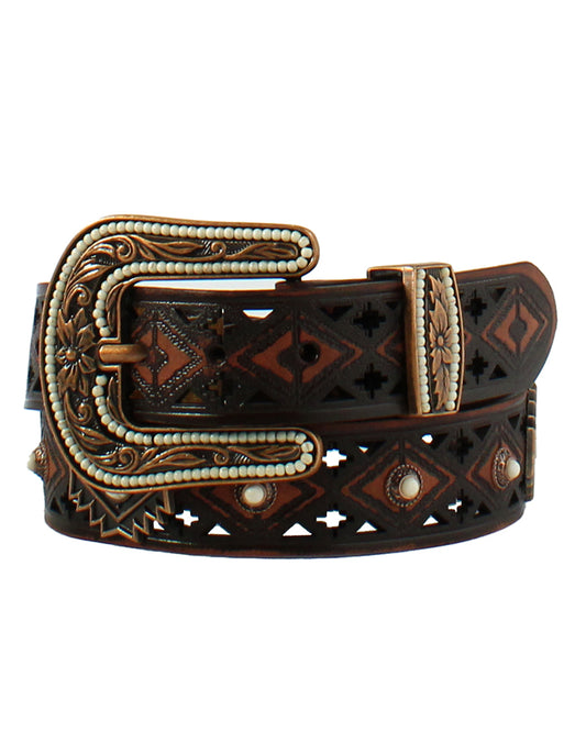 Women's Angel Ranch Aztec Conchos Belt