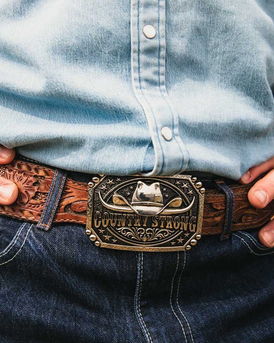 Country Strong Attitude Buckle