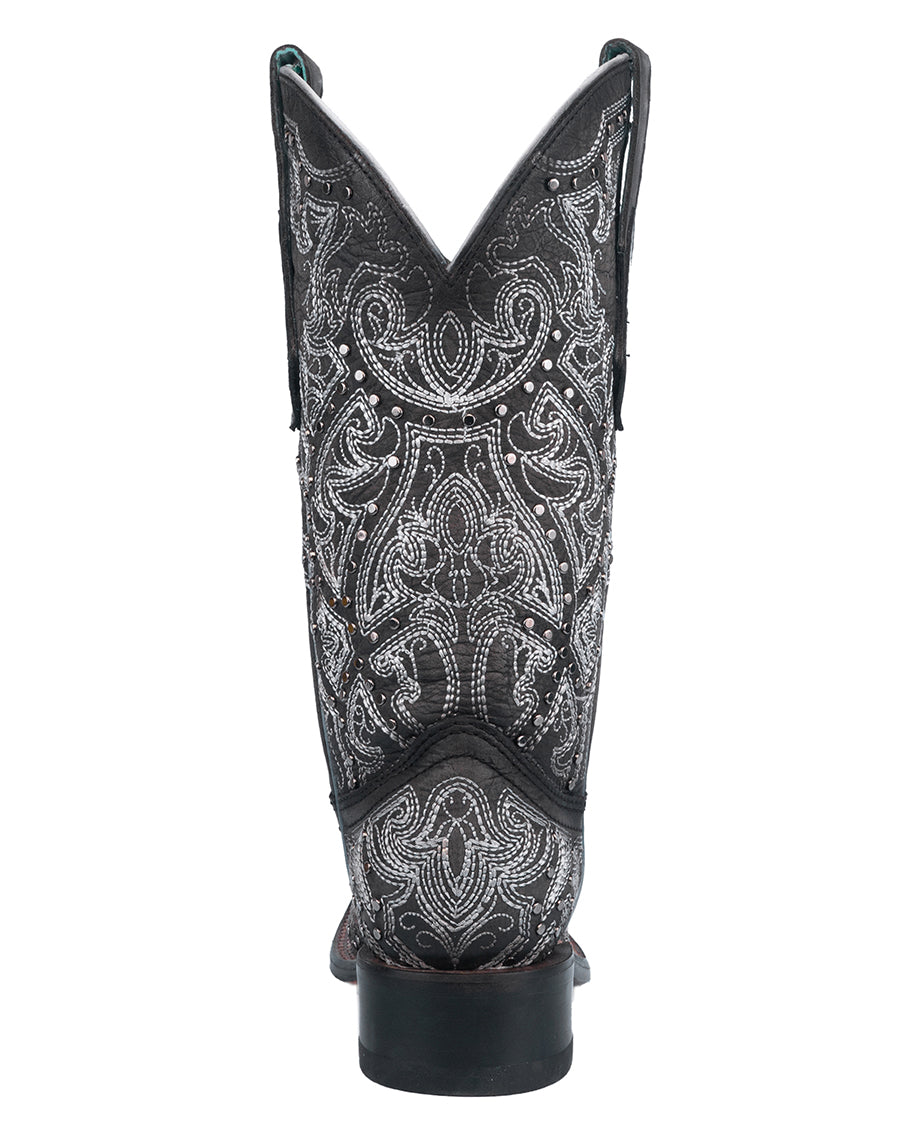 Women's Fancy Embroidery & Studs Western Boots