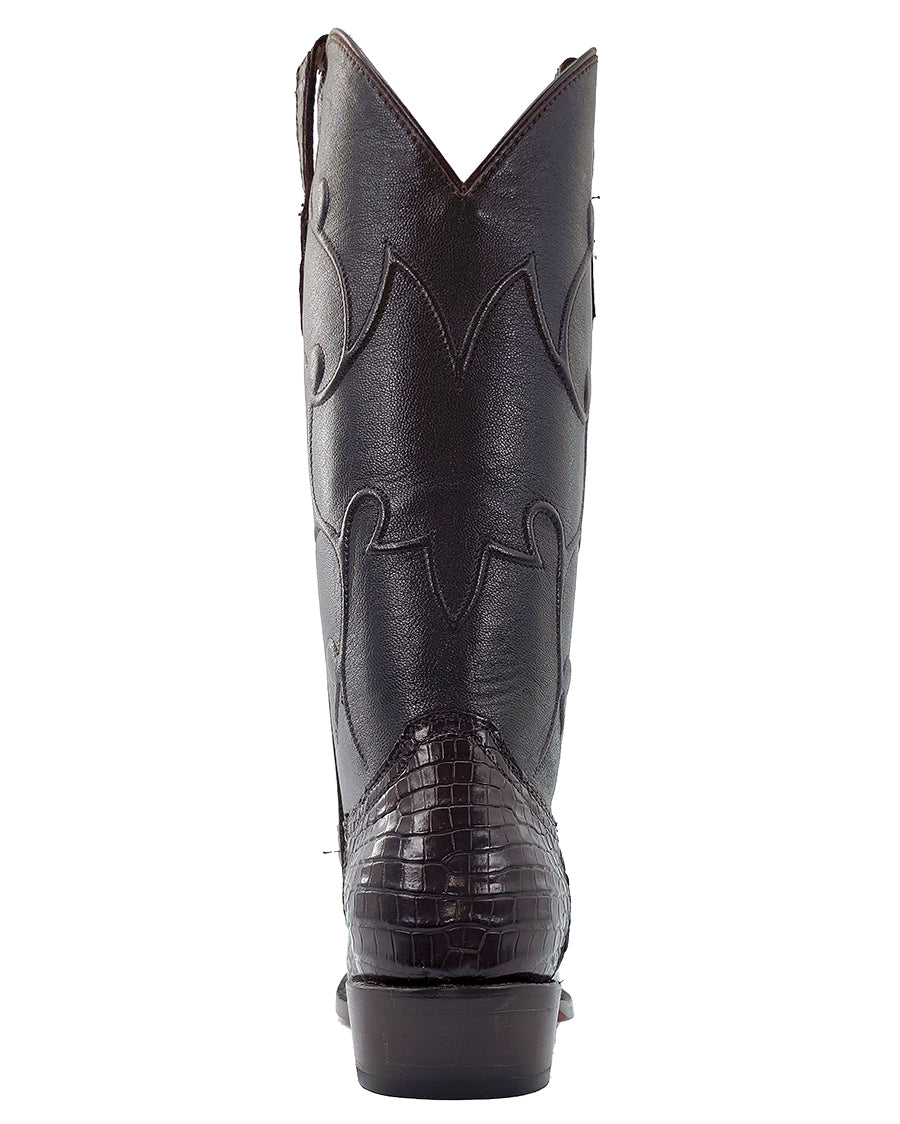 Men's Chocolate Exotic Western Boots