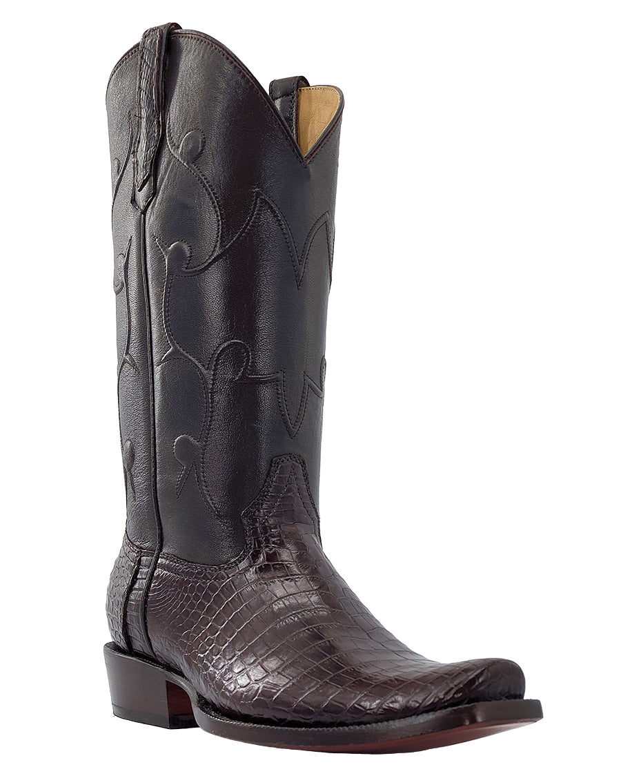 Men's Chocolate Exotic Western Boots