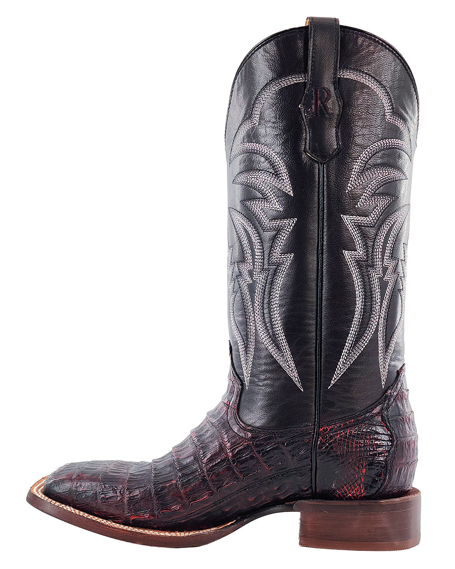 Men's Black Cherry Exotic Western Boots