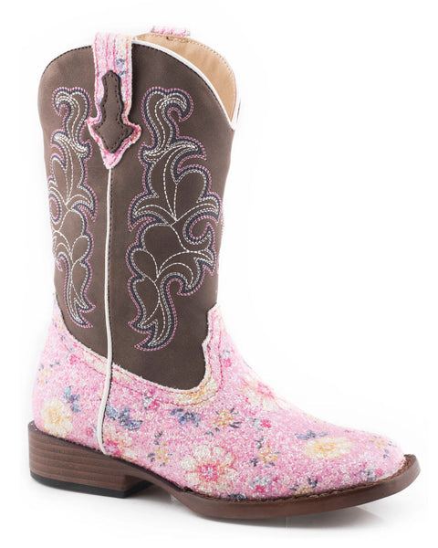 Little Girls' Glitter Flower Western Boots – Skip's Western Outfitters